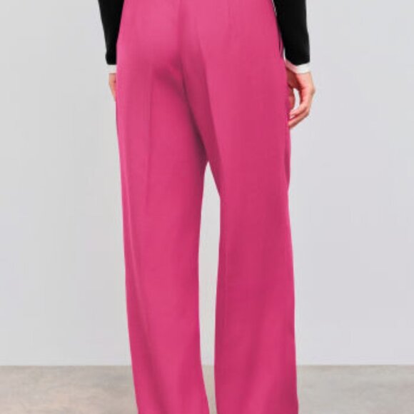 Mid Rise Solid Pocket Straight Leg Trousers - Picture 2 of 3